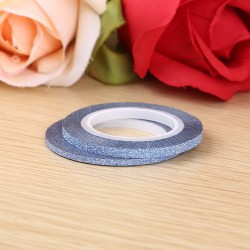 Fir metalic adeziv modele unghii 3D mat #321107 Folie fir metalic unghii